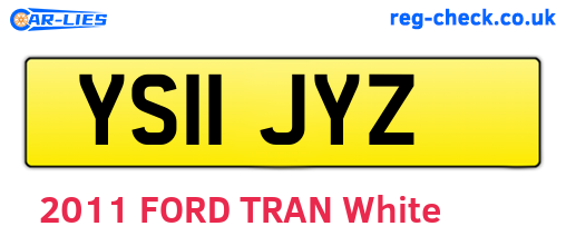 YS11JYZ are the vehicle registration plates.