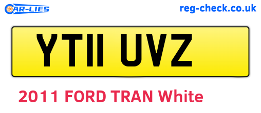 YT11UVZ are the vehicle registration plates.