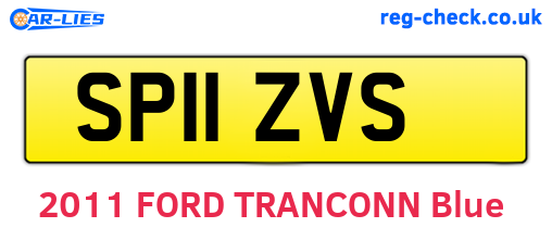 SP11ZVS are the vehicle registration plates.