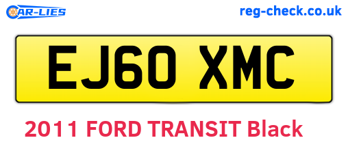 EJ60XMC are the vehicle registration plates.