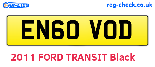 EN60VOD are the vehicle registration plates.