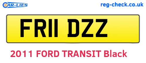 FR11DZZ are the vehicle registration plates.