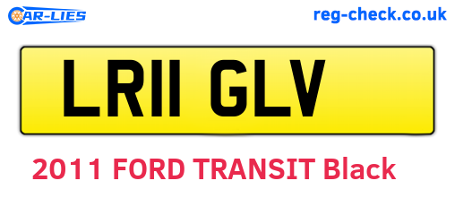 LR11GLV are the vehicle registration plates.