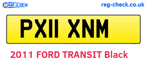 PX11XNM are the vehicle registration plates.