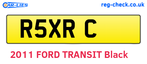 R5XRC are the vehicle registration plates.