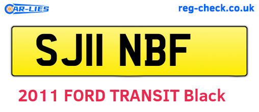 SJ11NBF are the vehicle registration plates.