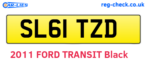 SL61TZD are the vehicle registration plates.