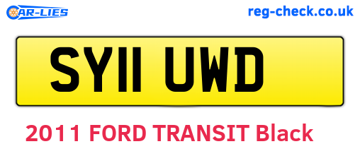 SY11UWD are the vehicle registration plates.