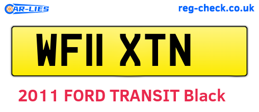 WF11XTN are the vehicle registration plates.