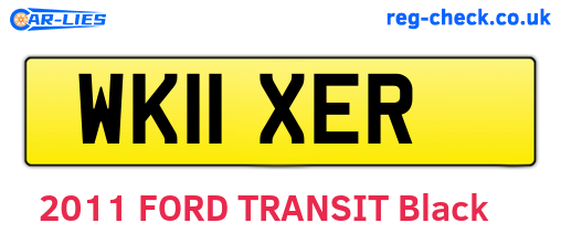 WK11XER are the vehicle registration plates.