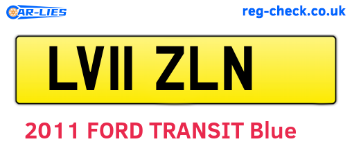 LV11ZLN are the vehicle registration plates.