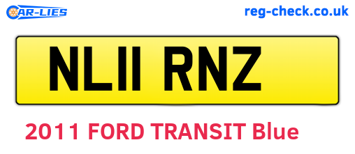 NL11RNZ are the vehicle registration plates.