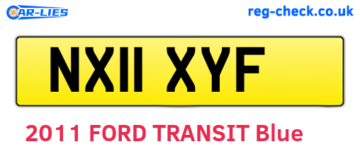 NX11XYF are the vehicle registration plates.