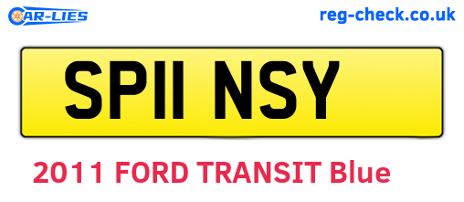SP11NSY are the vehicle registration plates.