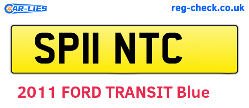 SP11NTC are the vehicle registration plates.