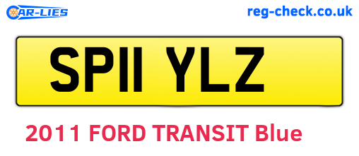 SP11YLZ are the vehicle registration plates.