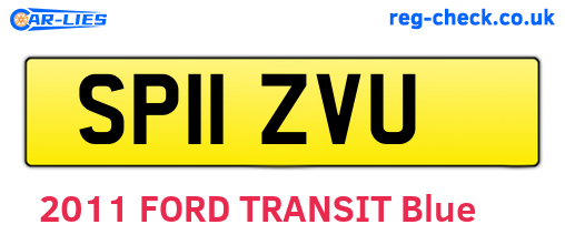 SP11ZVU are the vehicle registration plates.