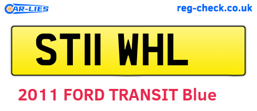 ST11WHL are the vehicle registration plates.