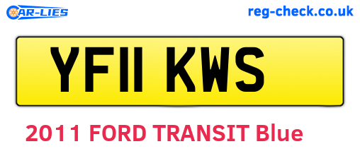 YF11KWS are the vehicle registration plates.