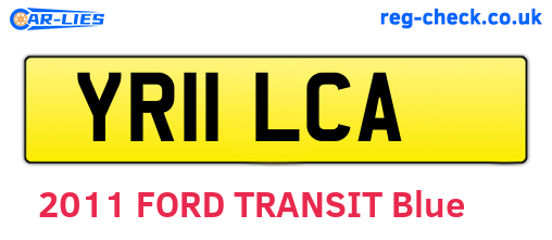YR11LCA are the vehicle registration plates.