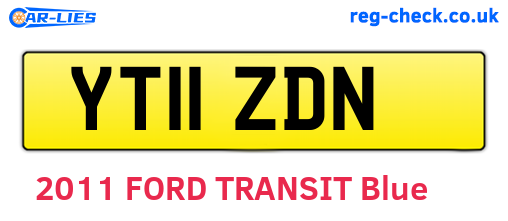 YT11ZDN are the vehicle registration plates.