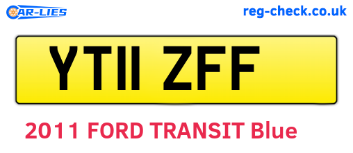 YT11ZFF are the vehicle registration plates.