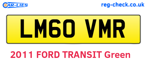 LM60VMR are the vehicle registration plates.