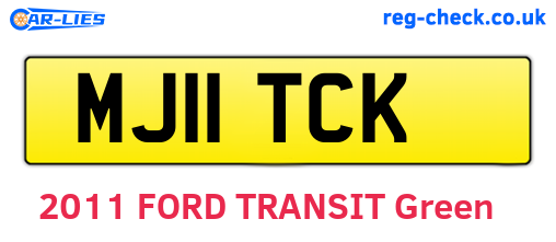 MJ11TCK are the vehicle registration plates.