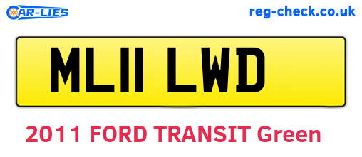 ML11LWD are the vehicle registration plates.