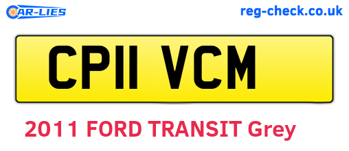 CP11VCM are the vehicle registration plates.