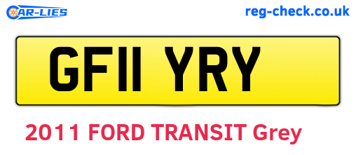 GF11YRY are the vehicle registration plates.