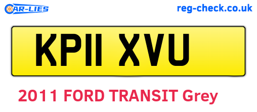 KP11XVU are the vehicle registration plates.