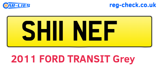 SH11NEF are the vehicle registration plates.
