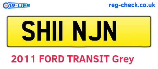 SH11NJN are the vehicle registration plates.