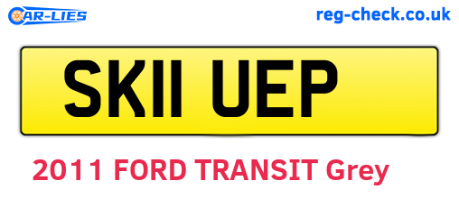 SK11UEP are the vehicle registration plates.
