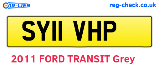 SY11VHP are the vehicle registration plates.