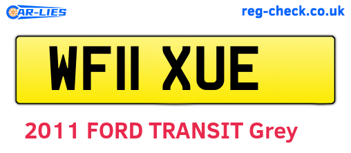 WF11XUE are the vehicle registration plates.