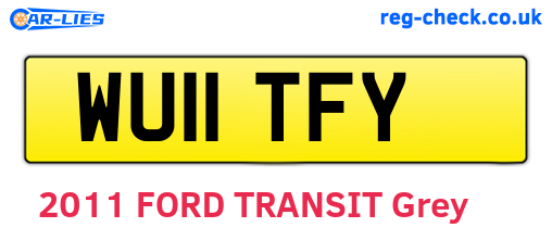 WU11TFY are the vehicle registration plates.