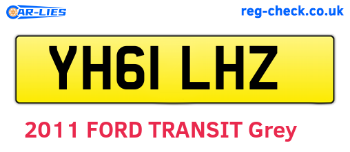 YH61LHZ are the vehicle registration plates.