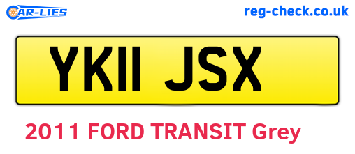 YK11JSX are the vehicle registration plates.