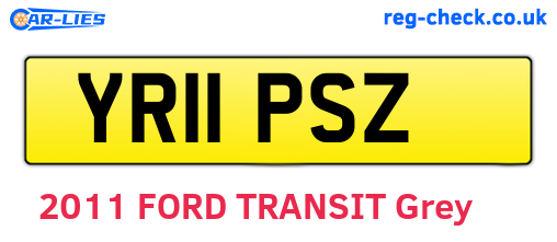 YR11PSZ are the vehicle registration plates.