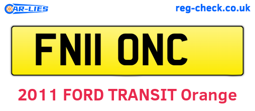 FN11ONC are the vehicle registration plates.