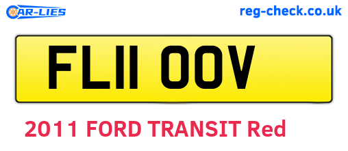FL11OOV are the vehicle registration plates.