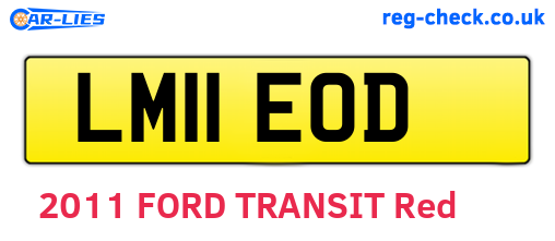 LM11EOD are the vehicle registration plates.