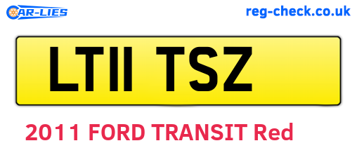 LT11TSZ are the vehicle registration plates.