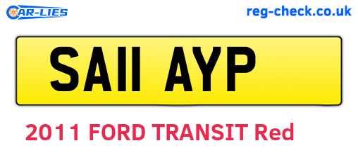 SA11AYP are the vehicle registration plates.