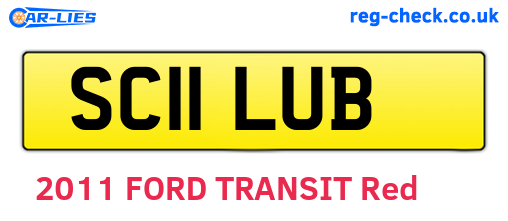 SC11LUB are the vehicle registration plates.