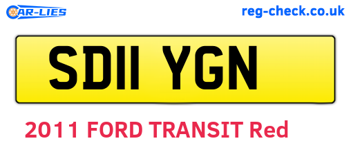 SD11YGN are the vehicle registration plates.
