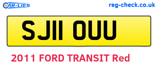 SJ11OUU are the vehicle registration plates.
