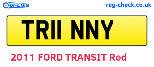 TR11NNY are the vehicle registration plates.